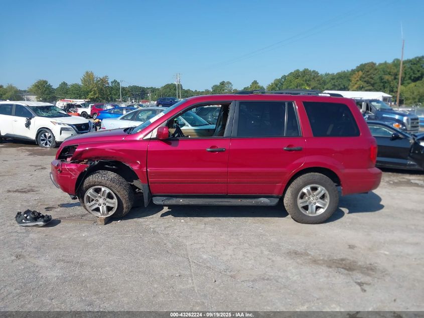2004 Honda Pilot Ex-L VIN: 2HKYF18504H572881 Lot: 43262224