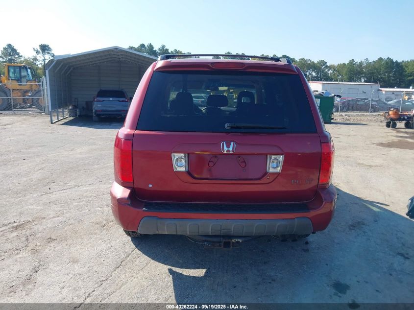 2004 Honda Pilot Ex-L VIN: 2HKYF18504H572881 Lot: 43262224