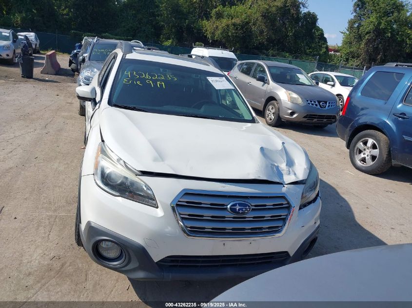 2016 Subaru Outback 2.5I Premium VIN: 4S4BSAHC3G3228019 Lot: 43262235
