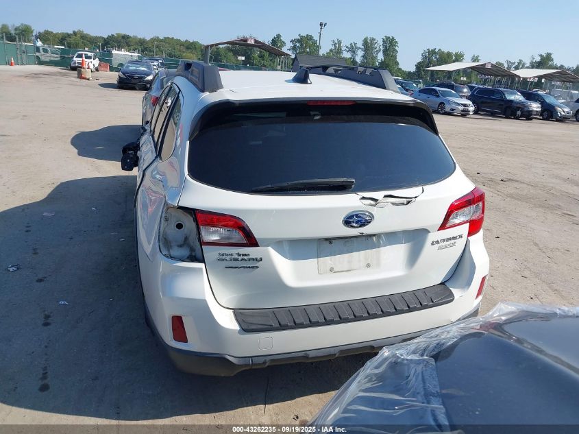 2016 Subaru Outback 2.5I Premium VIN: 4S4BSAHC3G3228019 Lot: 43262235