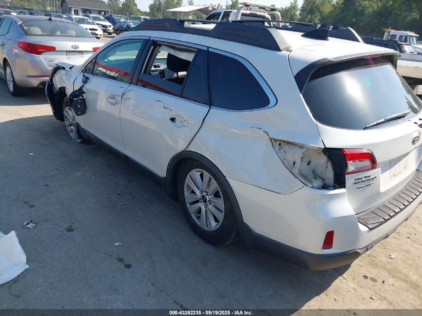 2016 Subaru Outback 2.5I Premium VIN: 4S4BSAHC3G3228019 Lot: 43262235
