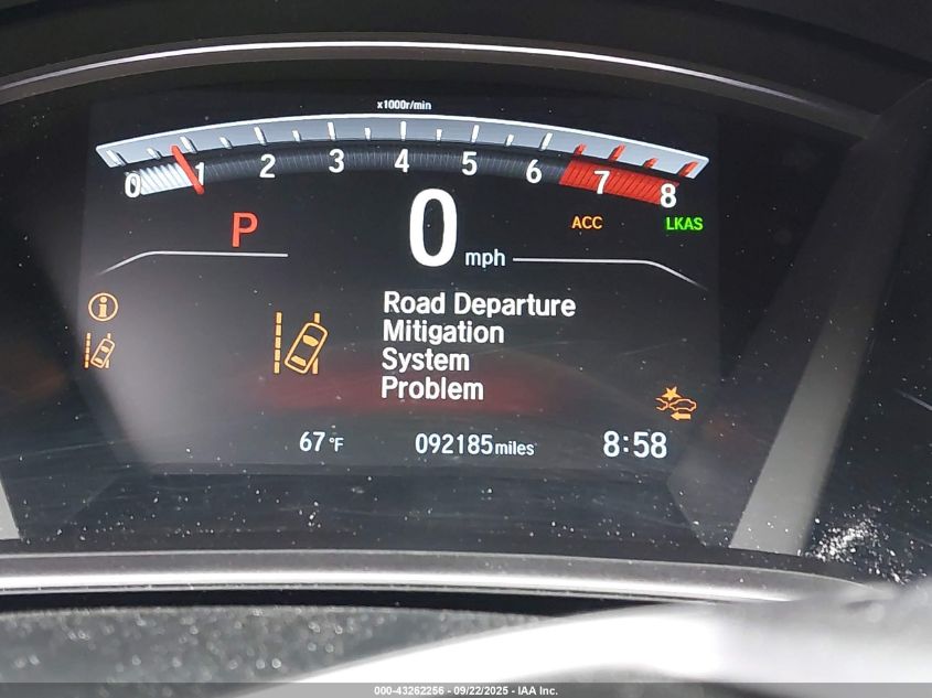 2017 Honda Cr-V Touring VIN: 5J6RW2H9XHL006039 Lot: 43262256