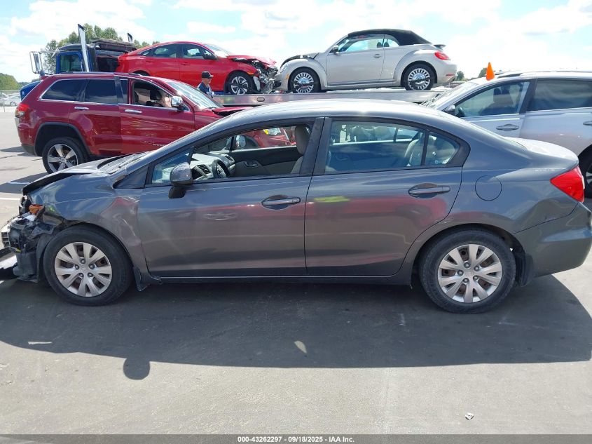 2012 Honda Civic Lx VIN: 19XFB2F55CE046597 Lot: 43262297