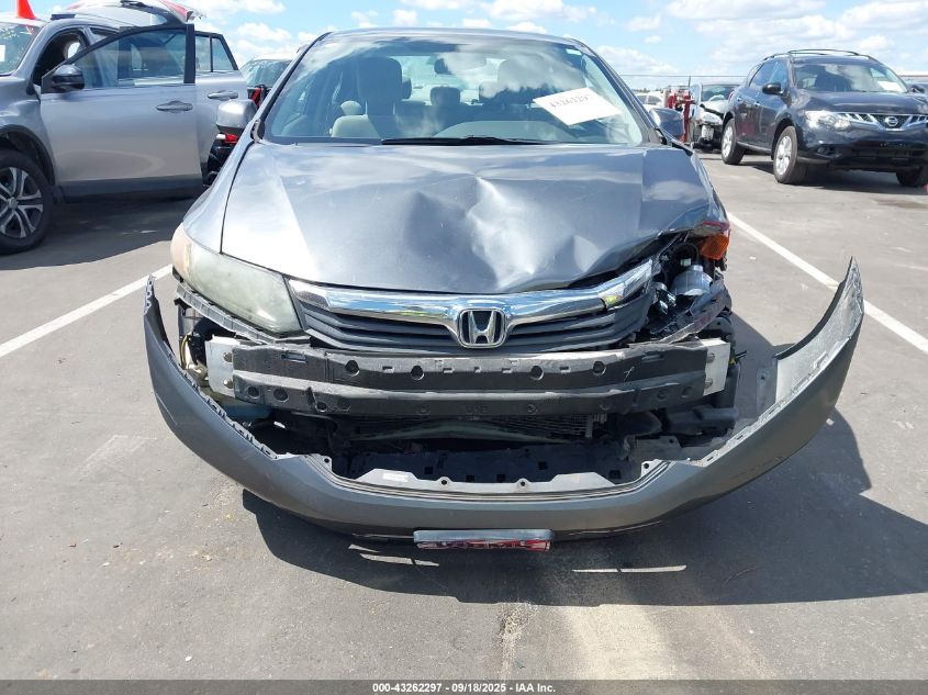 2012 Honda Civic Lx VIN: 19XFB2F55CE046597 Lot: 43262297