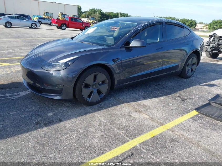 2023 Tesla Model 3 Rear-wheel Drive Grey Lot 111043262322 Vin 5YJ3E1EA7PF482841