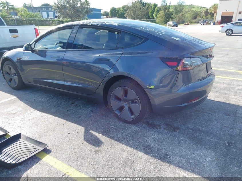5YJ3E1EA7PF482841 2023 Tesla Model 3 Rear-wheel Drive Grey