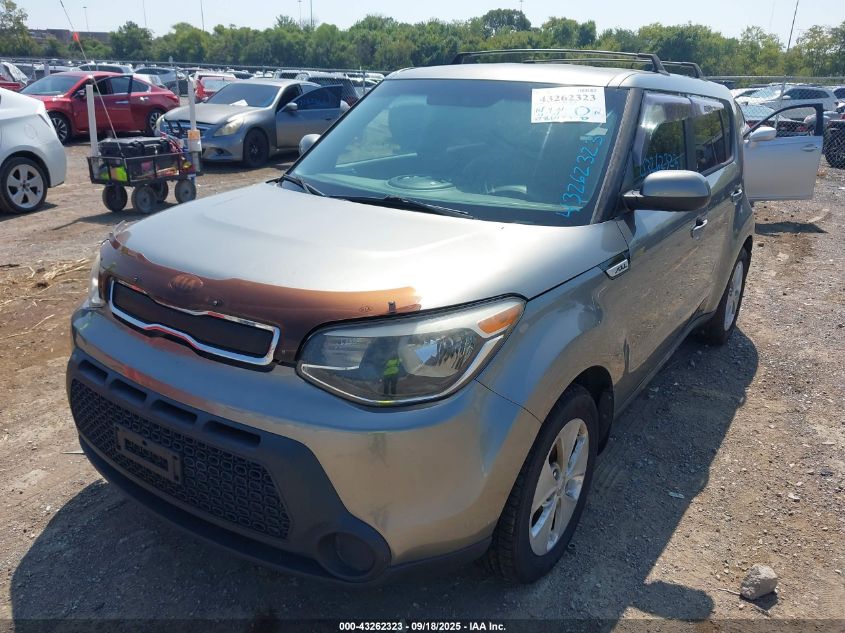 2015 Kia Soul VIN: KNDJN2A25F7133208 Lot: 43262323