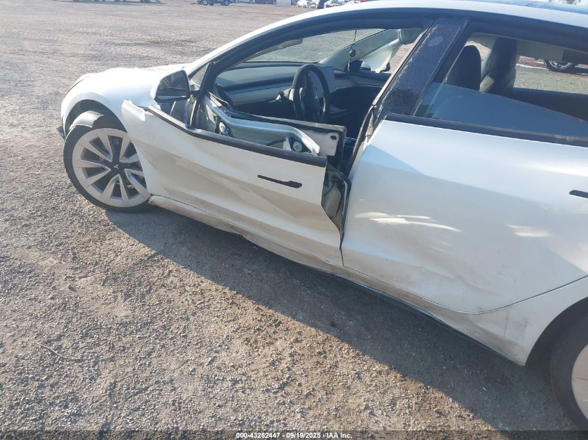 2022 Tesla Model 3 Long Range Dual Motor All-Wheel Drive VIN: 5YJ3E1EB5NF270753 Lot: 43262447