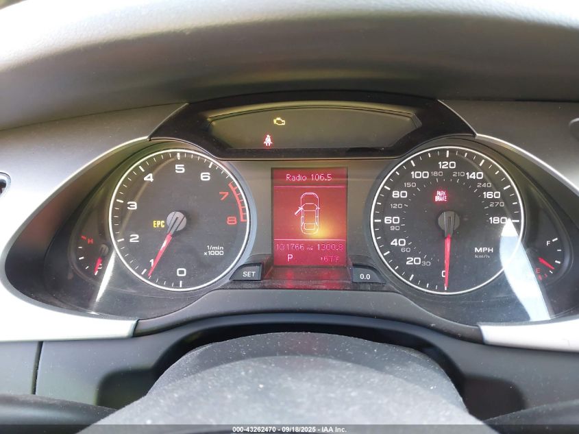 2010 Audi A4 2.0T Premium VIN: WAUFFAFL5AN049860 Lot: 43262470