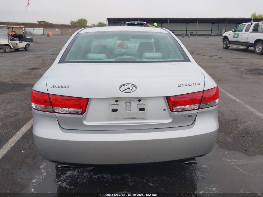 2006 Hyundai Sonata Gls V6/Lx V6 VIN: 5NPEU46F66H032881 Lot: 43262738