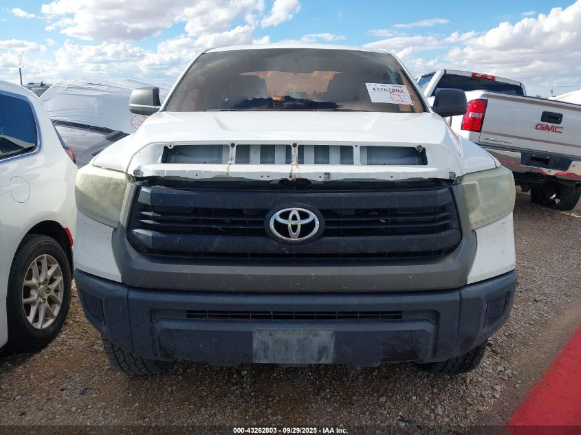 2014 Toyota Tundra Sr 5.7L V8 VIN: 5TFUW5F18EX395816 Lot: 43262803