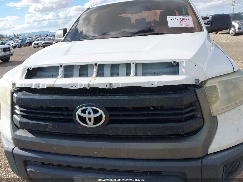 2014 Toyota Tundra Sr 5.7L V8 VIN: 5TFUW5F18EX395816 Lot: 43262803