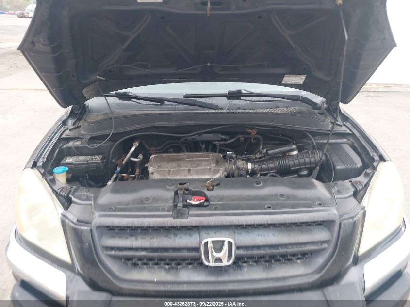 2003 Honda Pilot Ex VIN: 2HKYF184X3H506781 Lot: 43262873