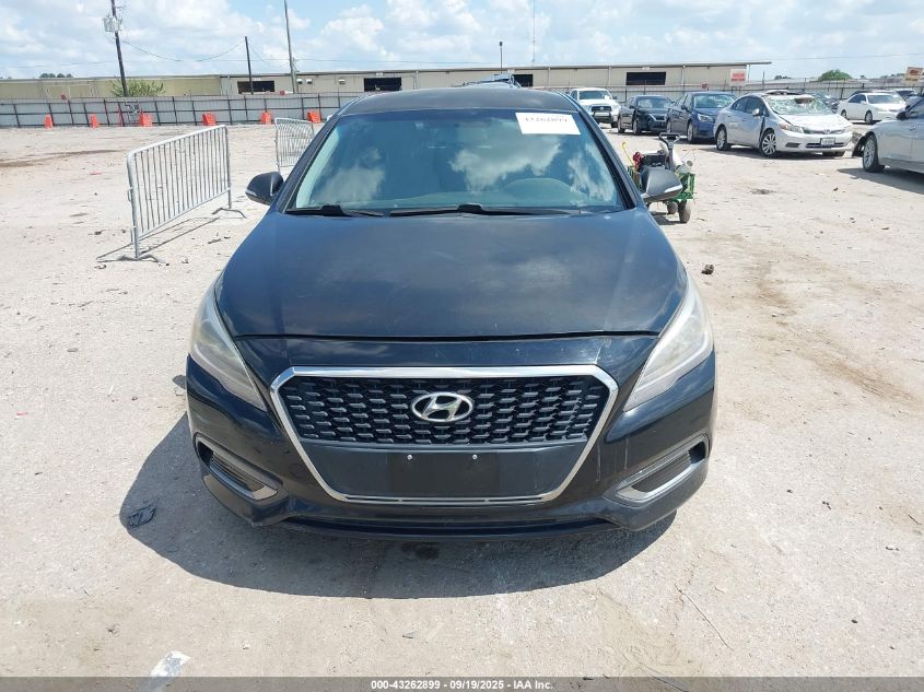 2016 Hyundai Sonata Hybrid Se VIN: KMHE24L1XGA019120 Lot: 43262899