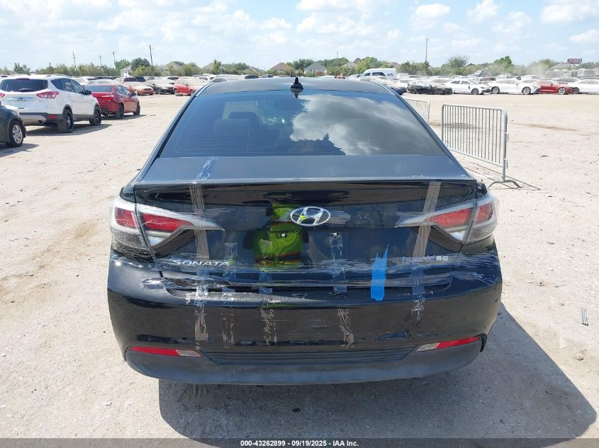 2016 Hyundai Sonata Hybrid Se VIN: KMHE24L1XGA019120 Lot: 43262899
