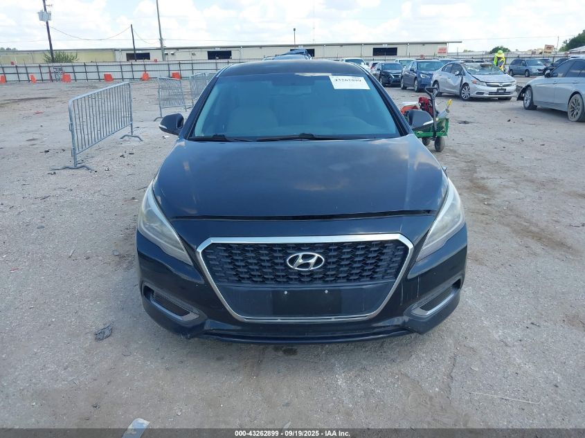 2016 Hyundai Sonata Hybrid Se VIN: KMHE24L1XGA019120 Lot: 43262899