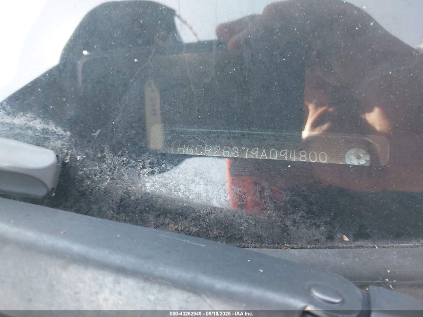 2009 Honda Accord 2.4 Lx VIN: 1HGCP26379A094800 Lot: 43262949