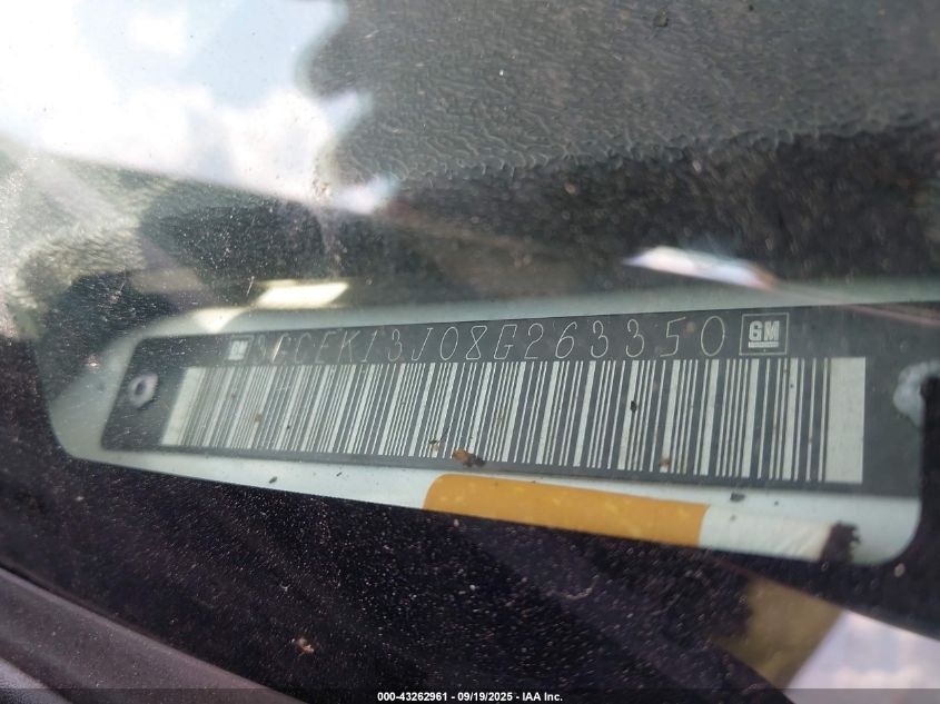 2008 Chevrolet Silverado 1500 Ltz VIN: 3GCEK13J08G263350 Lot: 43262961