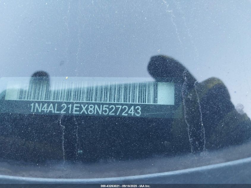 2008 Nissan Altima 2.5 S VIN: 1N4AL21EX8N527243 Lot: 43263021