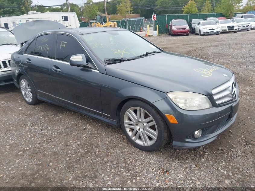 2009 Mercedes-Benz C 300 Luxury 4Matic/Sport 4Matic grey sedan gasoline WDDGF81X29F268541 photo #1
