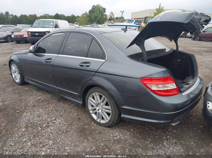 2009 Mercedes-Benz C 300 Luxury 4Matic/Sport 4Matic grey sedan gasoline WDDGF81X29F268541 photo #4