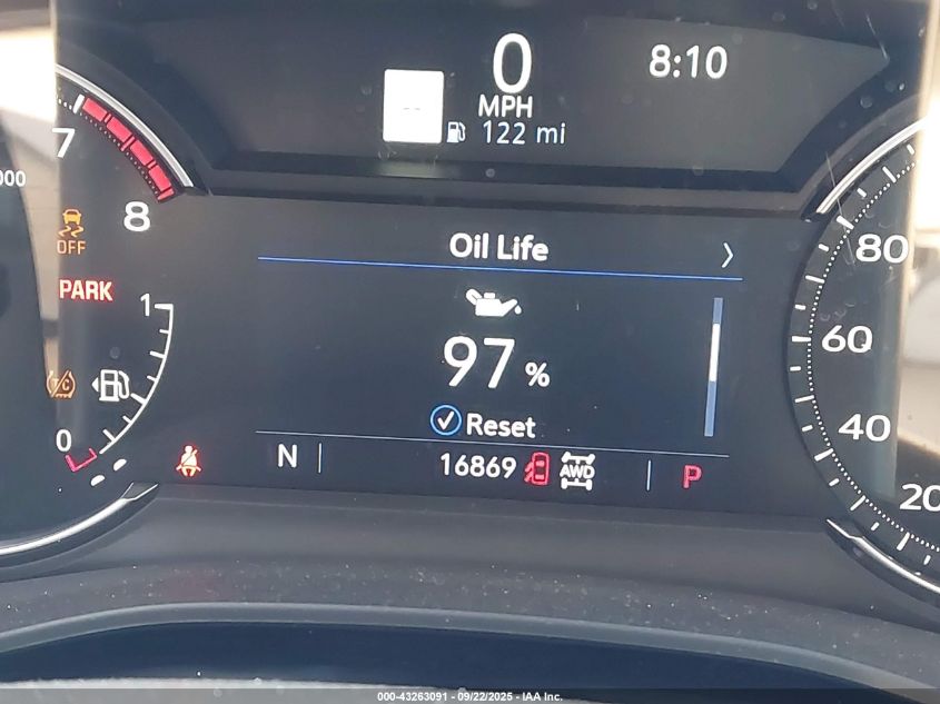 2025 Cadillac Xt6 Awd Premium Luxury VIN: 1GYKPDRS6SZ118742 Lot: 43263091