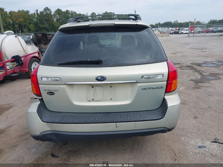 2006 Subaru Outback 2.5I Limited VIN: 4S4BP62C367339992 Lot: 43263138