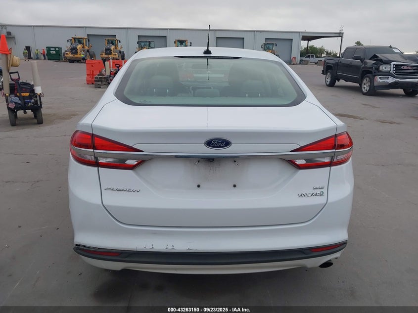 2018 Ford Fusion Hybrid Se VIN: 3FA6P0LU7JR173431 Lot: 43263150