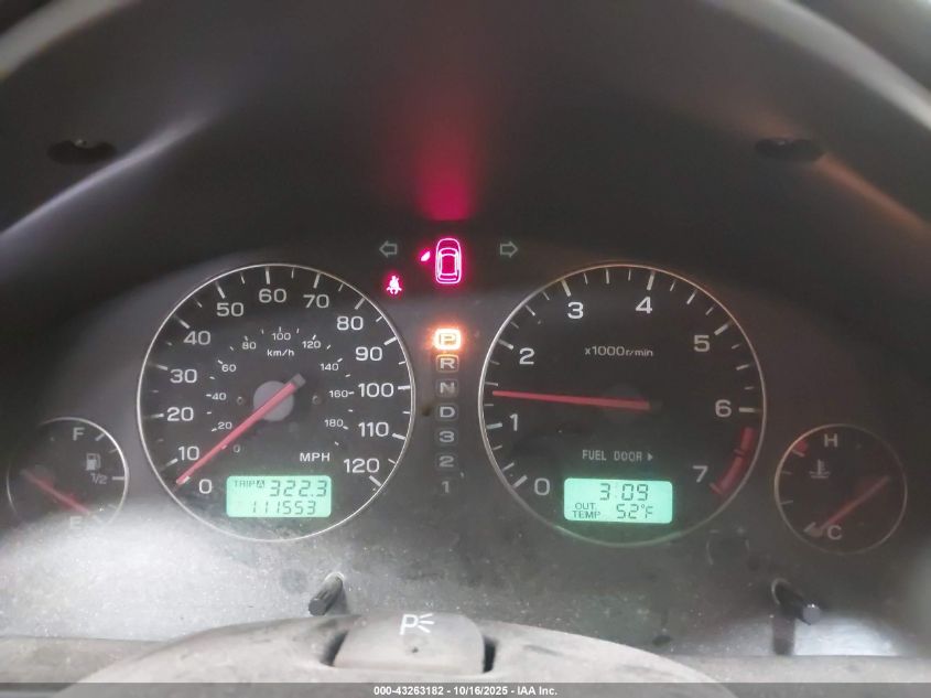 2004 Subaru Legacy L/L W/35Th Anniversary Edition VIN: 4S3BH625247301587 Lot: 43263182