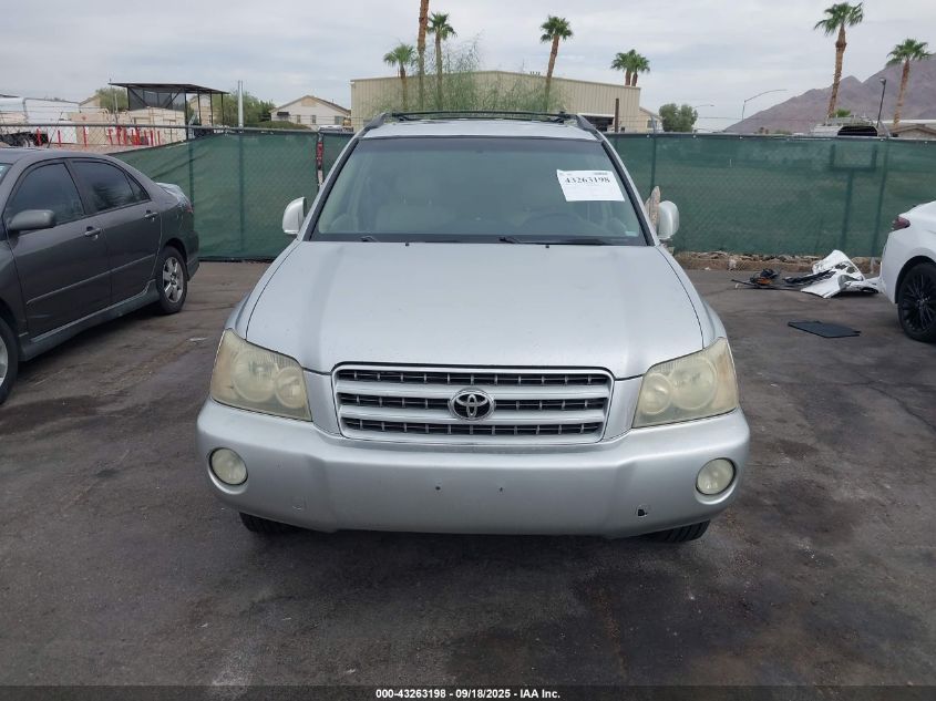 2002 Toyota Highlander Limited V6 VIN: JTEHF21A420053917 Lot: 43263198