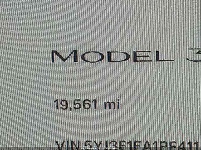2023 Tesla Model 3 Rear-Wheel Drive VIN: 5YJ3E1EA1PF411506 Lot: 43263203