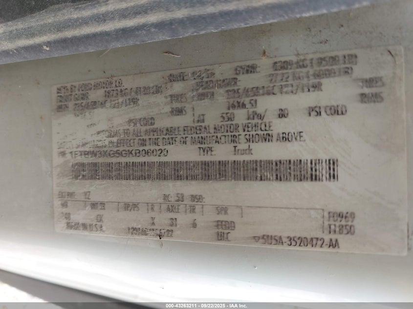 2016 FORD TRANSIT-350 - 1FTBW3XG5GKB06020