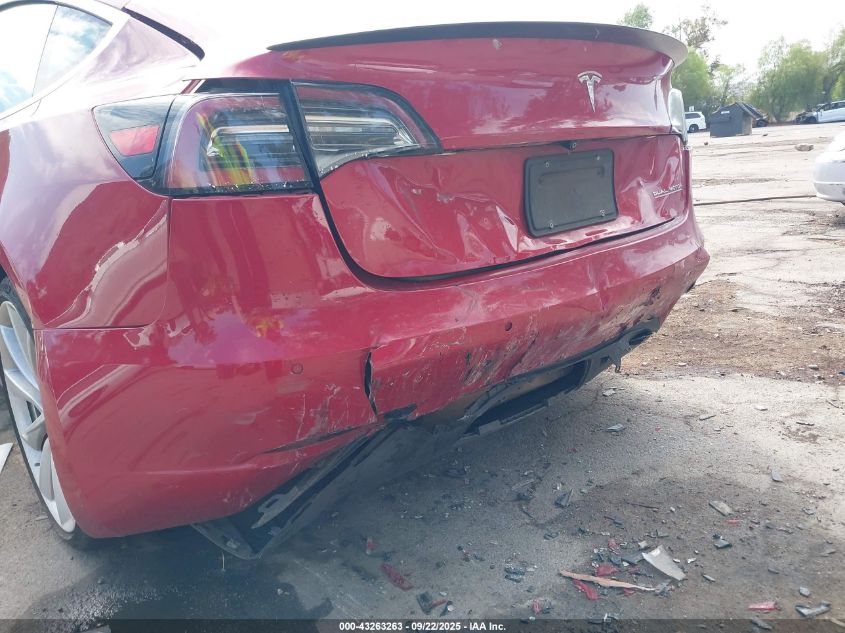 2019 Tesla Model 3 Long Range/Performance VIN: 5YJ3E1EB8KF393510 Lot: 43263263