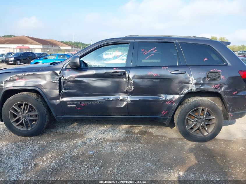 2016 Jeep Grand Cherokee 75Th Anniversary VIN: 1C4RJFAG0GC349218 Lot: 43263277