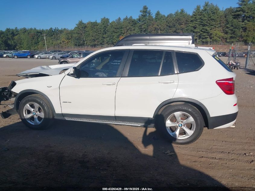 2011 BMW X3 xDrive28I VIN: 5UXWX5C55BLW13810 Lot: 43263429