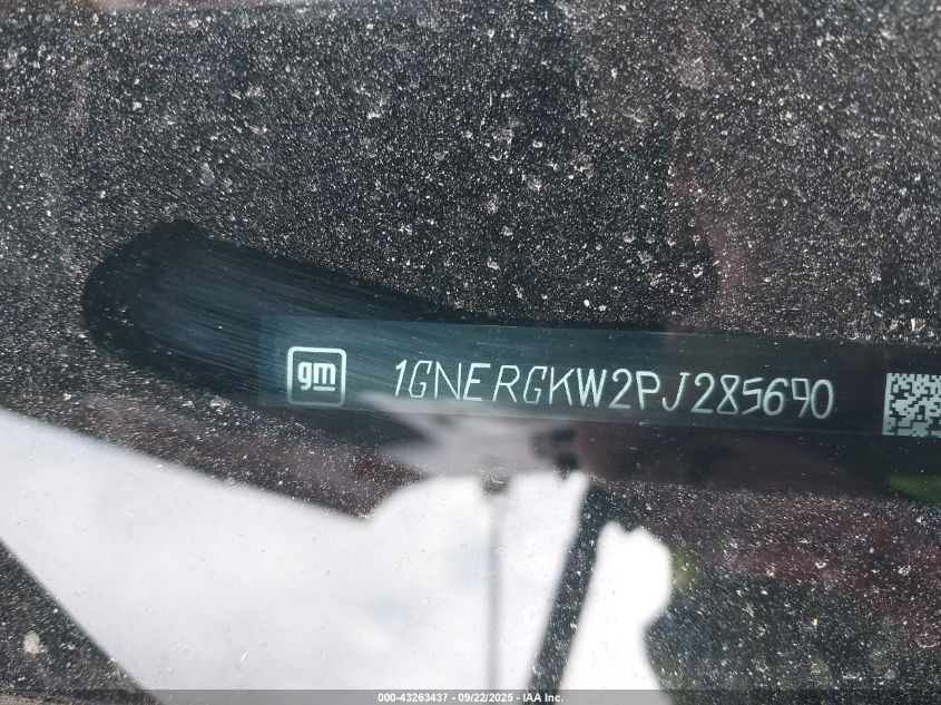 2023 Chevrolet Traverse Lt VIN: 1GNERGKW2PJ285690 Lot: 43263437