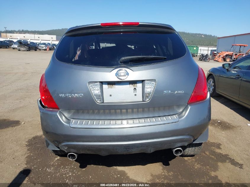 2007 Nissan Murano Sl VIN: JN8AZ08W27W625207 Lot: 43263461