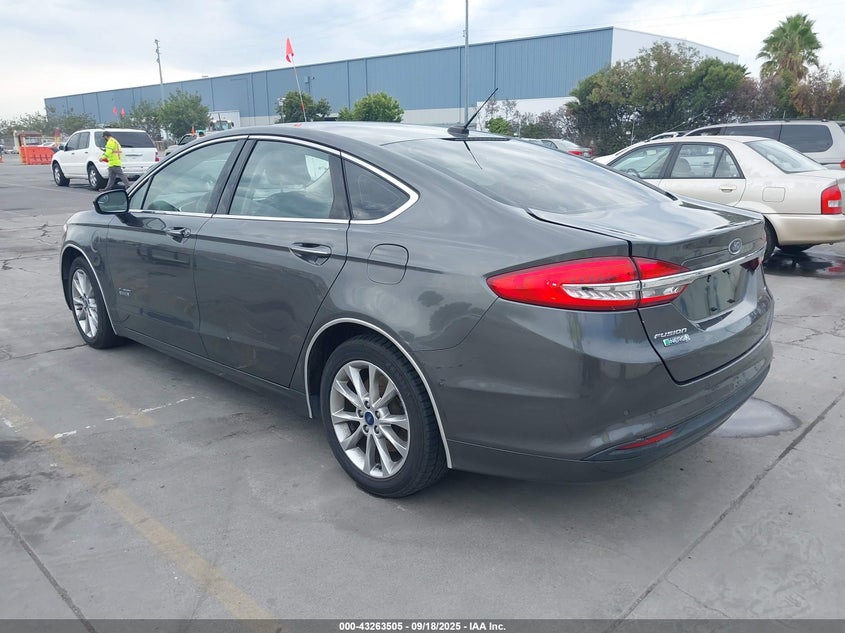 2017 Ford Fusion 2.0 Energi Se Luxury Grey Lot 111043263505 Vin 3FA6P0PU8HR368460