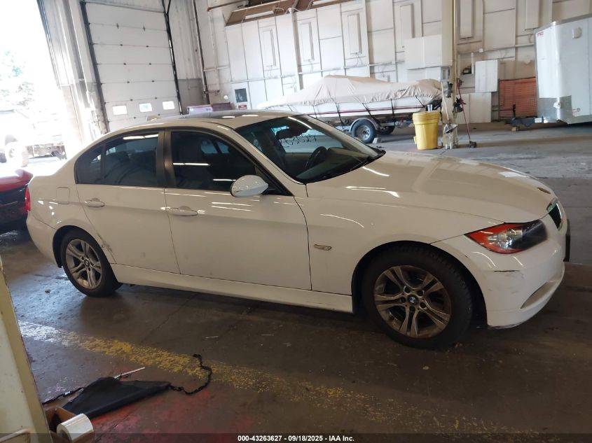 2008 BMW 328I VIN: WBAVA37598NL19821 Lot: 43263627