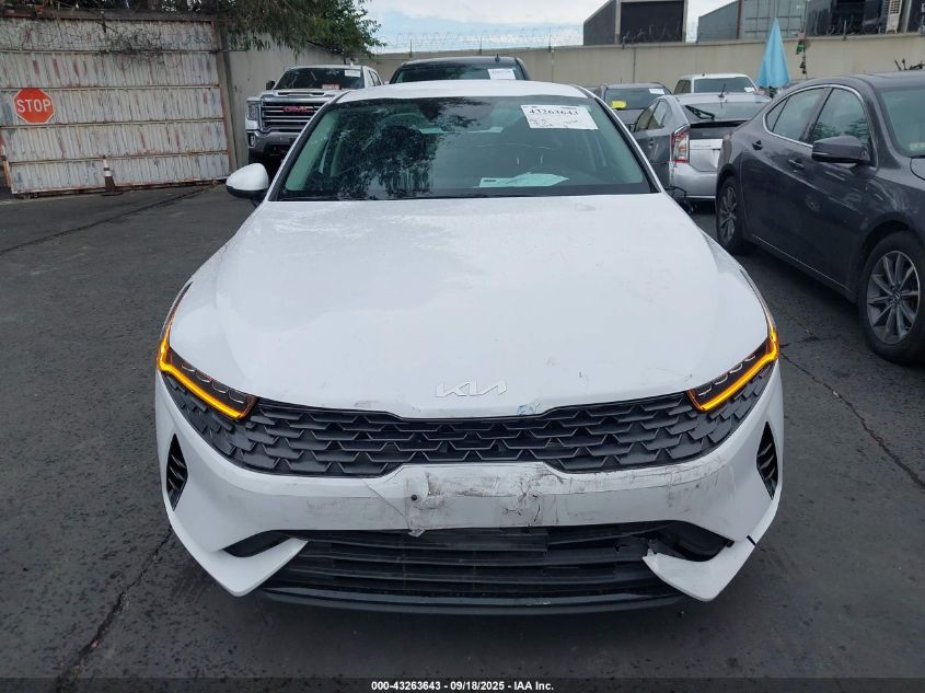 2022 Kia K5 Lxs VIN: 5XXG14J2XNG138265 Lot: 43263643