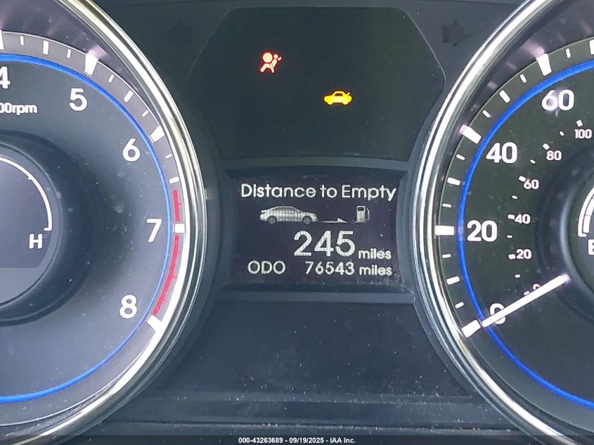 2011 Hyundai Sonata Gls VIN: 5NPEB4AC9BH194114 Lot: 43263689