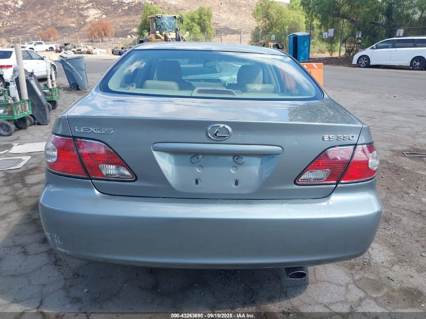 2004 Lexus Es 330 VIN: JTHBA30G745003909 Lot: 43263690