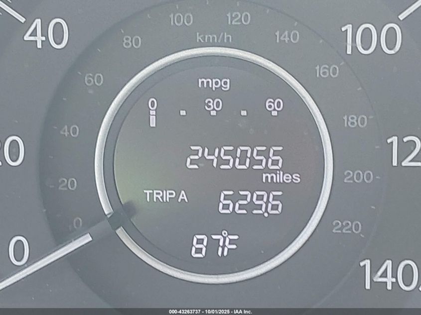 2012 Honda Cr-V Ex-L VIN: 5J6RM3H73CL037913 Lot: 43263737