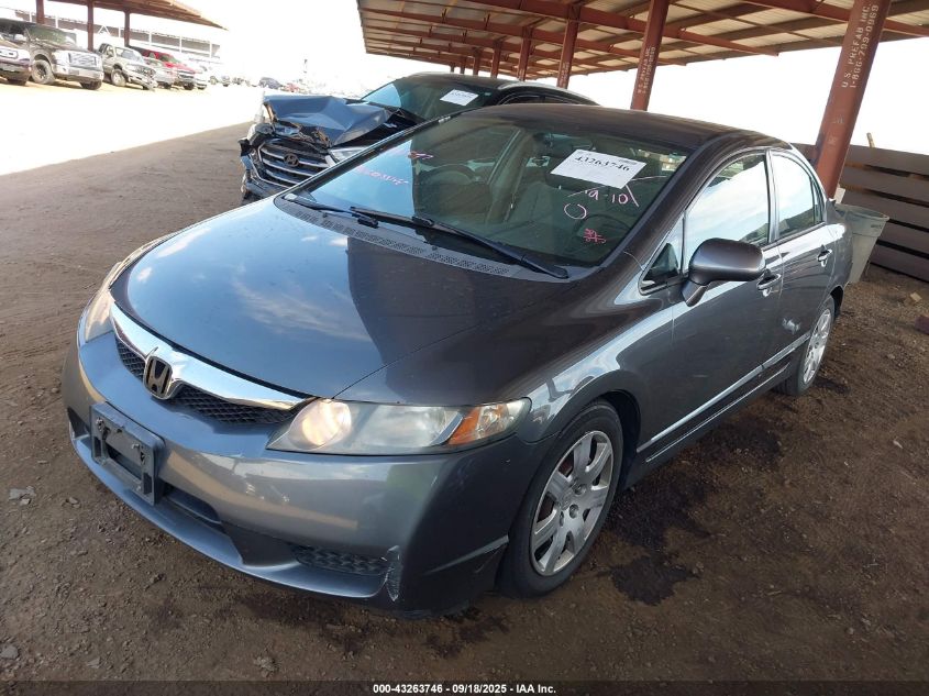 2009 Honda Civic Lx VIN: 2HGFA165X9H350116 Lot: 43263746