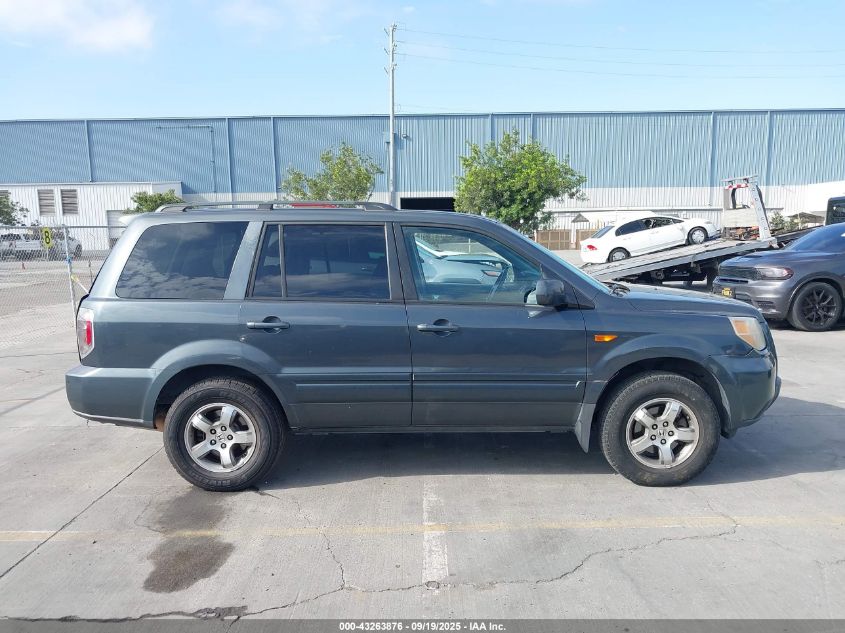 2006 Honda Pilot Ex-L VIN: 2HKYF18756H553716 Lot: 43263876