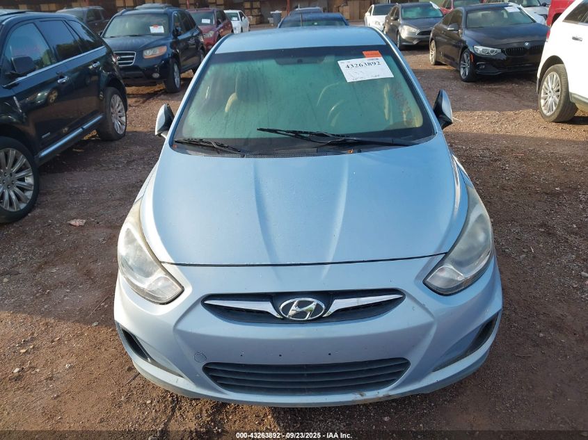 2013 Hyundai Accent Gls VIN: KMHCT4AE5DU459055 Lot: 43263892