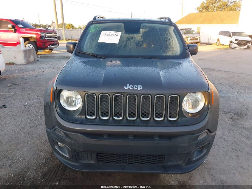 2018 Jeep Renegade Latitude Fwd VIN: ZACCJABBXJPJ51368 Lot: 43263926