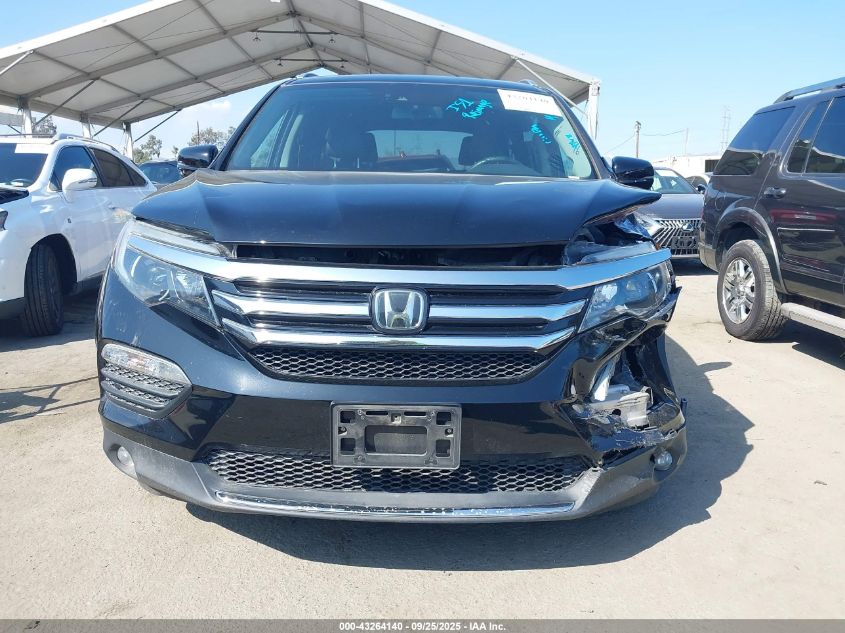 2018 Honda Pilot Elite VIN: 5FNYF6H0XJB060749 Lot: 43264140