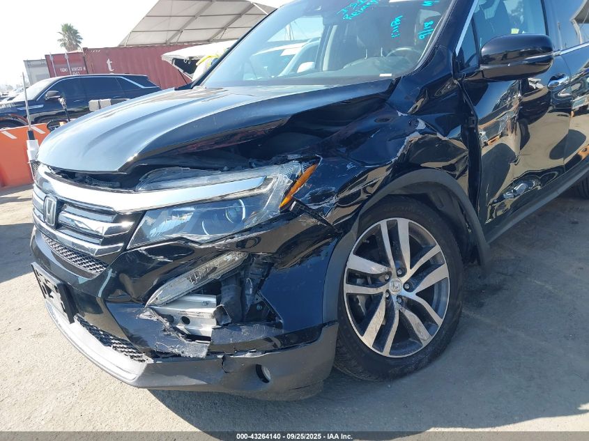 2018 Honda Pilot Elite VIN: 5FNYF6H0XJB060749 Lot: 43264140