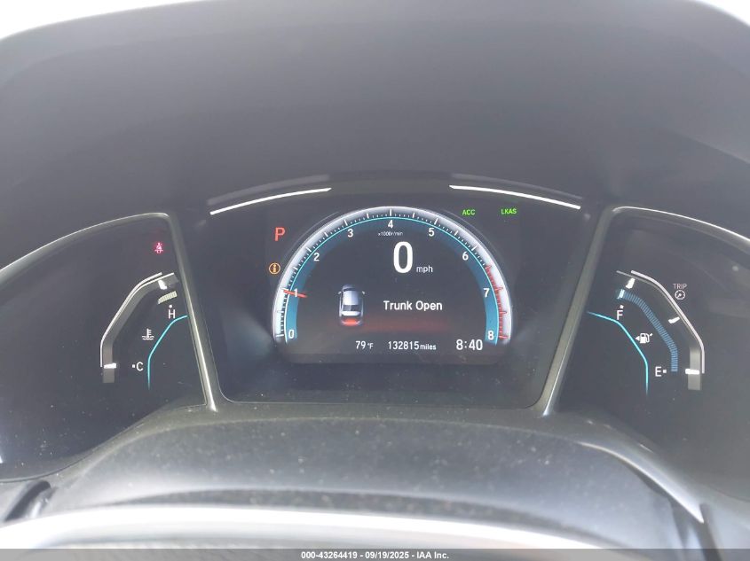 2019 Honda Civic Ex-L VIN: JHMFC1F7XKX009910 Lot: 43264419